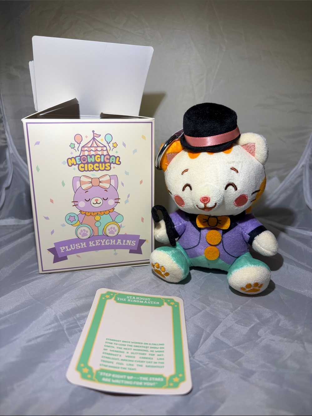Boxlunch Meowigcal Circus Plushei Keychain Stardust the Ringermaster